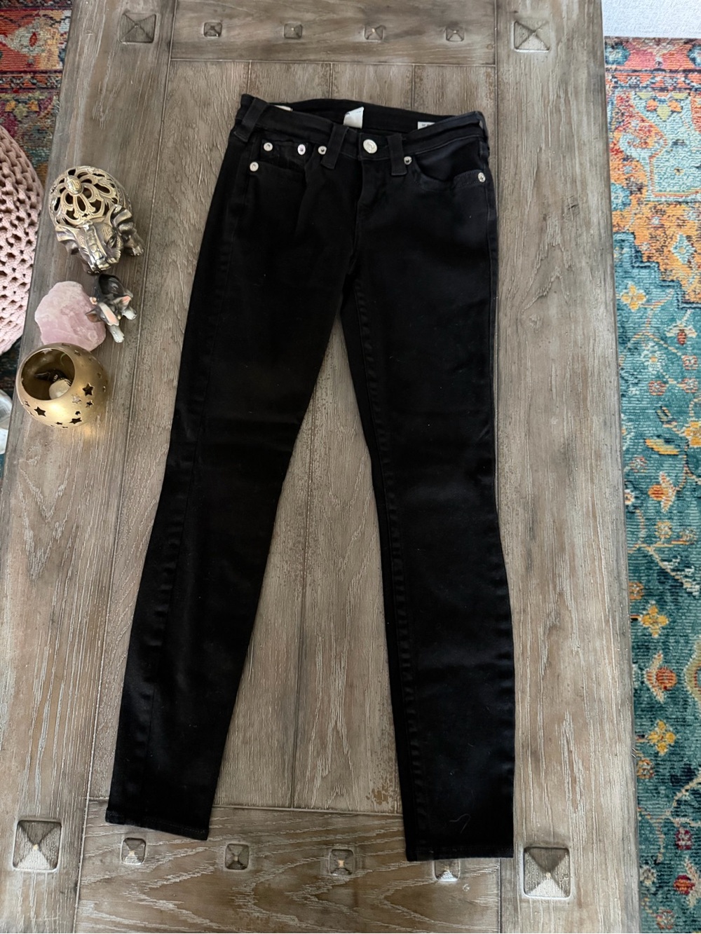 True Religion Halle Black Skinny Jeans